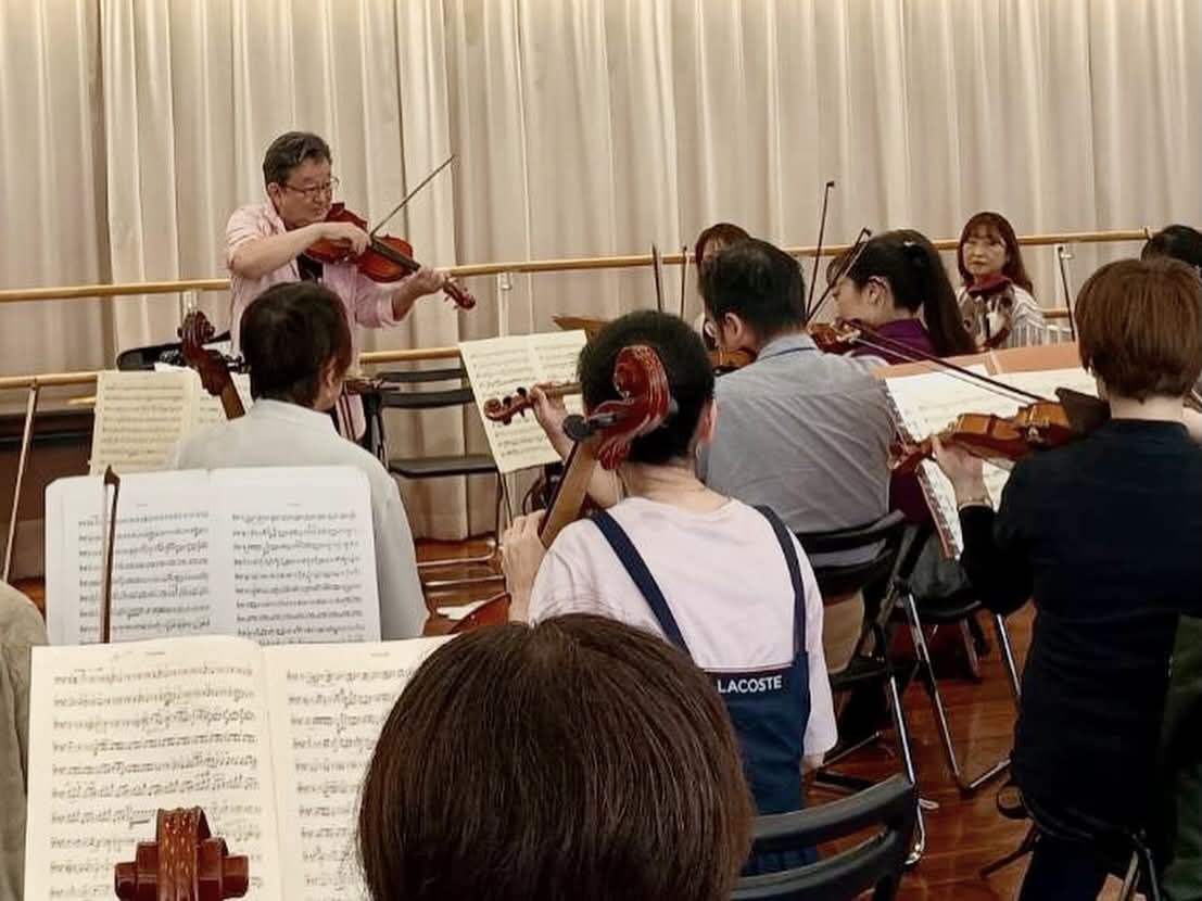 fuchu_symphony's tweet photo. 昨日は分奏デー🎶 木管ホルンは阪本正彦先生に、弦楽器は横山俊朗先生に初めてのご指導をいただきました！
（Vcわ）
…
第94回定期演奏会
2026年10月11日（日）14:00開演予定 
府中の森芸術劇場 どりーむホール
全席自由／入場無料
…
指揮・大井剛史 

 #ベートーヴェン #伊福部昭 #大井剛史 #ベト7 https://t.co/z0Rk9Z2Gbb