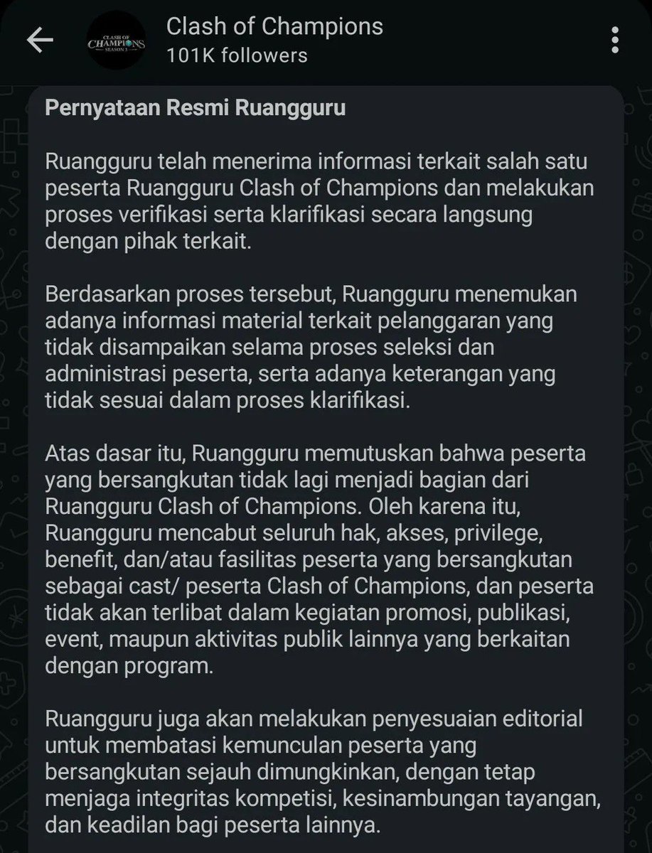 iniarbyy's tweet photo. Mana dia lolos babak kedua lagi. Gimana tim Ruang Guru ngecutnya coba, kok bisa ruang guru kecolongan gini pas screening gimana dah?? bukannya ada pas pendaftaran ada persetujuan dari pihak kampus ya? Padahal doi di pddikti nonaktif dari 2025. #coc #ruangguru 

Sumber: threads https://t.co/qAs2q8zWHv