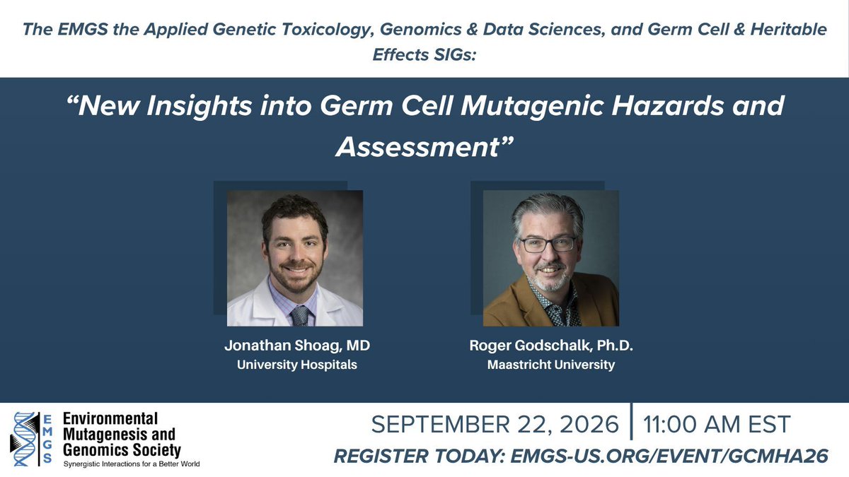Environmental Mutagenesis and Genomics Society tweet media