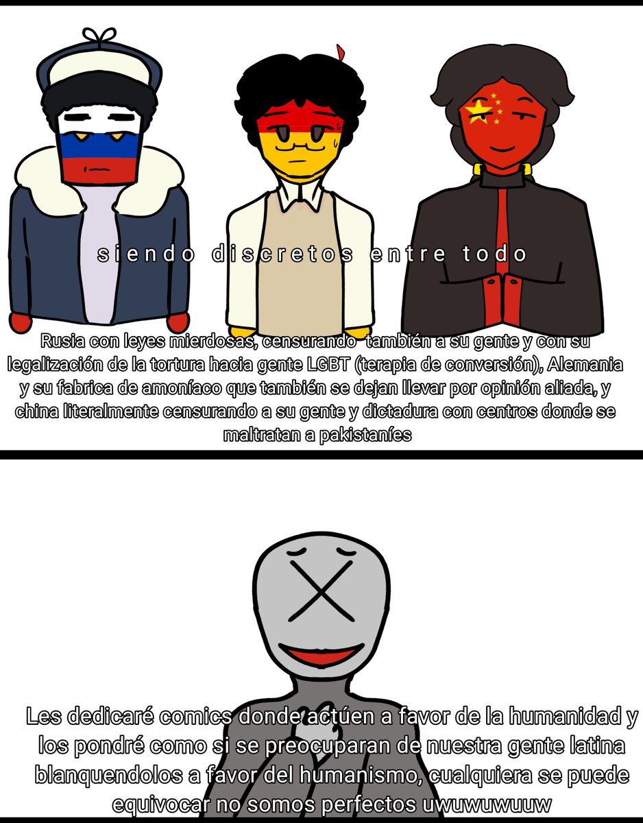 GazziaQuiroz's tweet photo. La Comunidad LATAM consumió mucha propaganda extranjera 👀👀 #Countryhumans #countryhumans #countryhumanslatam https://t.co/fF95LVFuvg