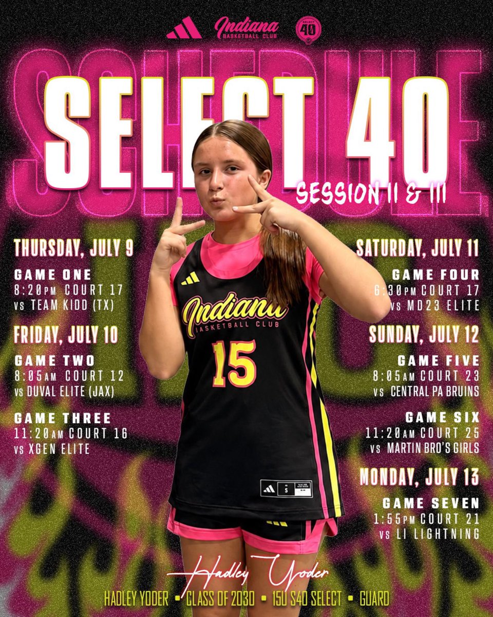 hadleyyoder15's tweet photo. Schedule for Session ll and lll!! Can’t wait to get back at it this week! 
@IBCWBB_15uS40S 
@WVgirlsBball https://t.co/MVZlAdpceq