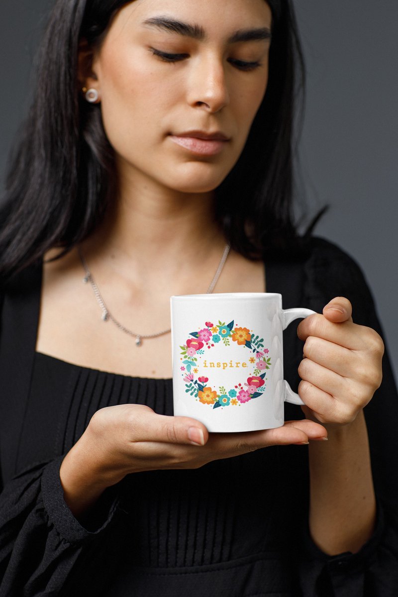 ezawareness's tweet photo. ☕ Mug Monday! ☕
 
🌸 Sip, smile, and stay inspired. ☕

Our inspire Floral Wreath Mug adds a touch of beauty and encouragement to every cup. 

Available in both 11 oz and 15 oz. 

Design: inspire Floral Wreath Glossy Mug
Website: https://t.co/BcZavxYgt9
Search: Floral https://t.co/v8yCSQKgLP