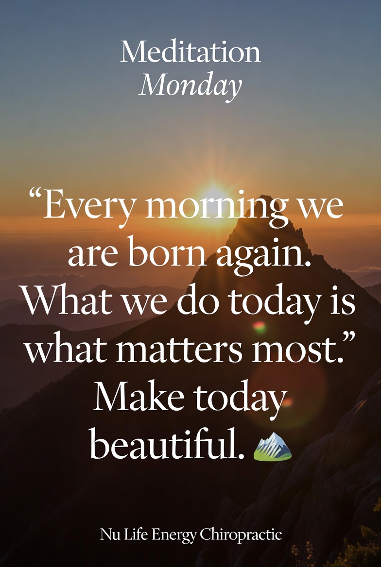 NLEChiro's tweet photo. Every morning is a fresh start—a new chance to create the life you want. What you choose today shapes your tomorrow. Let’s make today meaningful, mindful, and beautiful. 🌄  #MorningMotivation #MindfulLiving #MakeTodayCount #PositiveVibes https://t.co/1K3jqkSuuY
