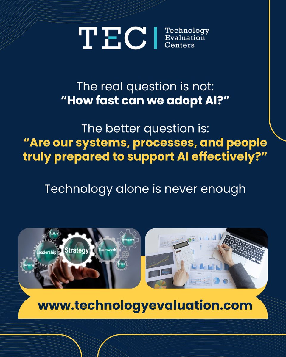 TECtweets's tweet photo. Adding AI to enterprise software does not automatically create business value.
Before organizations focus on AI capabilities, they should first ask:
Are our systems, data, processes, and people truly ready for AI?
#AI #ERP https://t.co/hD15FGgRfV