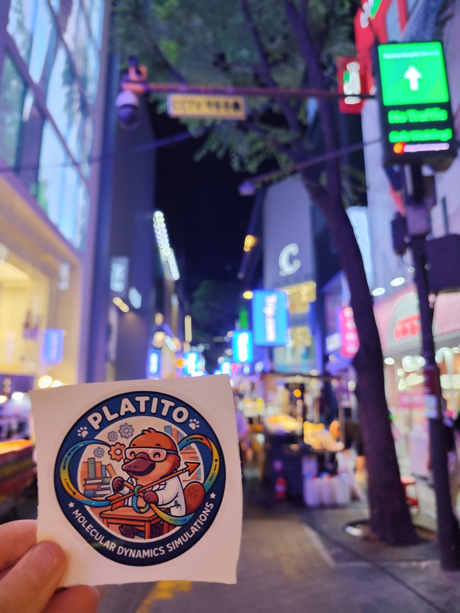 panos_anto's tweet photo. PLaTITO is coming to Seoul 🇰🇷 
Come to our #ICML2026  poster tomorrow to discuss Generative Molecular Dynamics and also get some of our cute stickers.
🗓️ Jul 7, 2026 • 10:30 AM - 12:15 PM KST
📍 HALL A #1214
🌐 Project page: https://t.co/gZHsOkI5GA https://t.co/s9E946niYJ