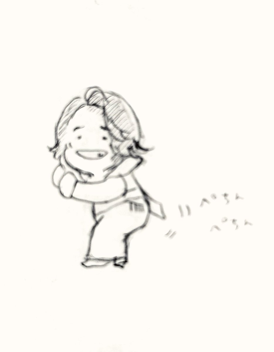 kDOJJl0f8l66's tweet photo. 会議中描いたパラパラまんがの1枚(これは動きません)(仕事しなさい) https://t.co/x47TqzVwkw