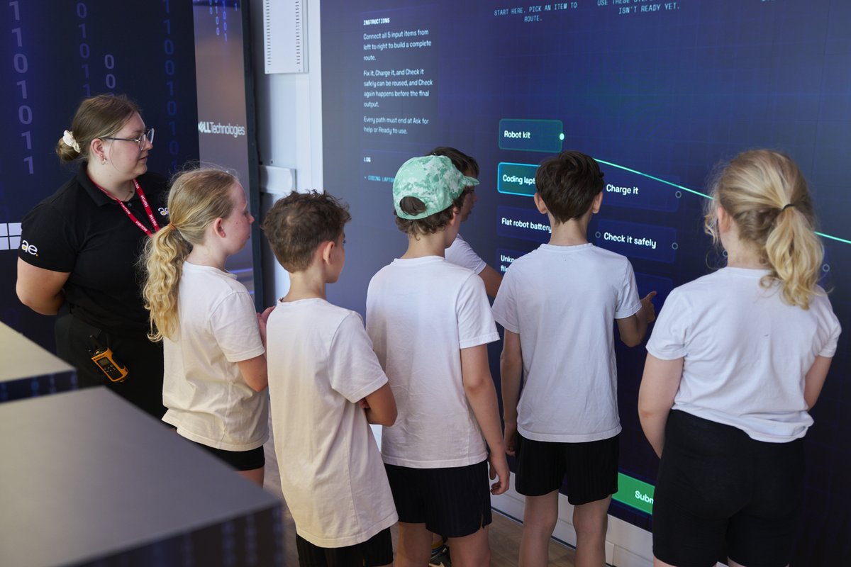 DellUK's tweet photo. Great to be at Ivybridge Community College for the Ed360 AI Education Event with Microsoft &amp; Intel.
Students from Westcountry Schools Trust tackled an AI Escape Room exploring ethics, bias &amp; online safety. Inspiring energy &amp; teamwork! Learn more: https://t.co/9gib6VW3Io https://t.co/rYsbdUPhXf