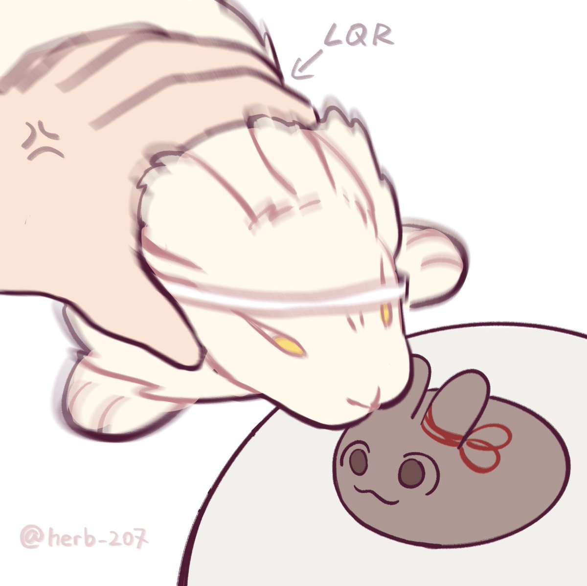 herb_207's tweet photo. LQR:wangji where's your elegance?!!!😡😡😡

bunji and bunny bunxian
#mdzs #wangxian #忘羡 https://t.co/K6y7lw6rPp