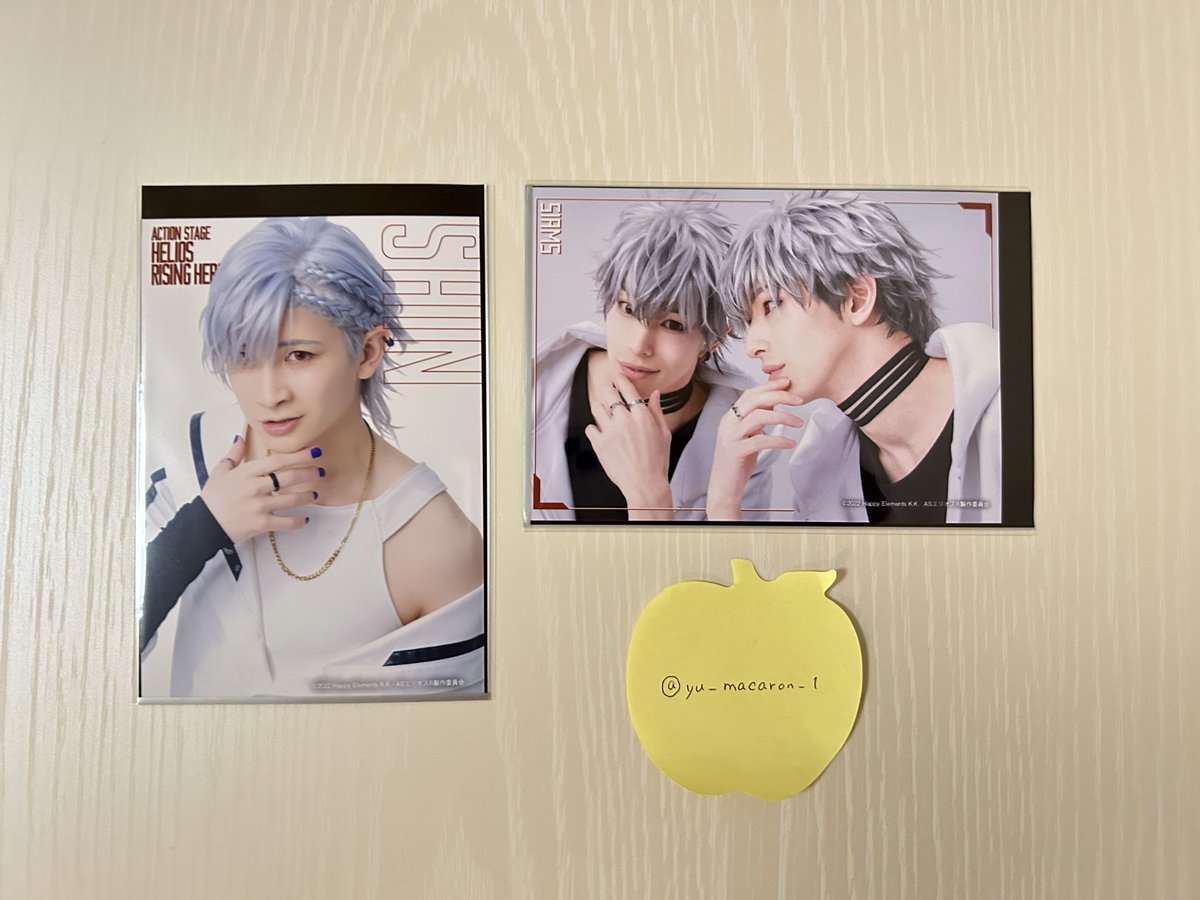 yu_macaron_1's tweet photo. 【交換】エリステ　ランダムブロマイド　ランブロ

譲：ジュニア、オスカー、ジェイ、シン、シャムス

求：フェイス(縦)、ディノ(野球)各1点ずつ

7/7〜7/9の公演前後手渡し可能。
検索からでもお気軽にお声掛けください。 https://t.co/PvIoCKb29Z