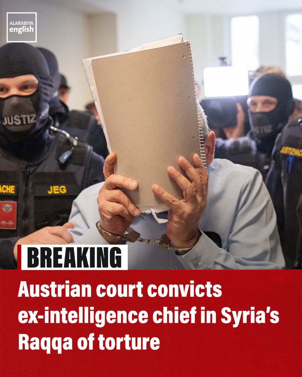 An Austrian court has convicted a former Syrian intelligence chief in the c