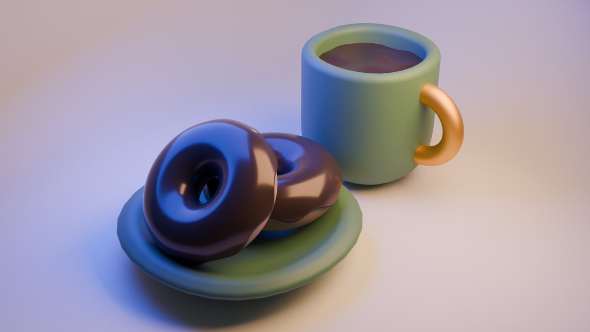 Batos__blender's tweet photo. #blender #blender初心者 #10日でblender練習帳

スイーツセット作りました！！！！
とりあえず本のとおりに作成できた♪
いつかアレンジしたいなー ﾜｸ(*'▽'*)♪ﾜｸ https://t.co/UsGIaD9yT7