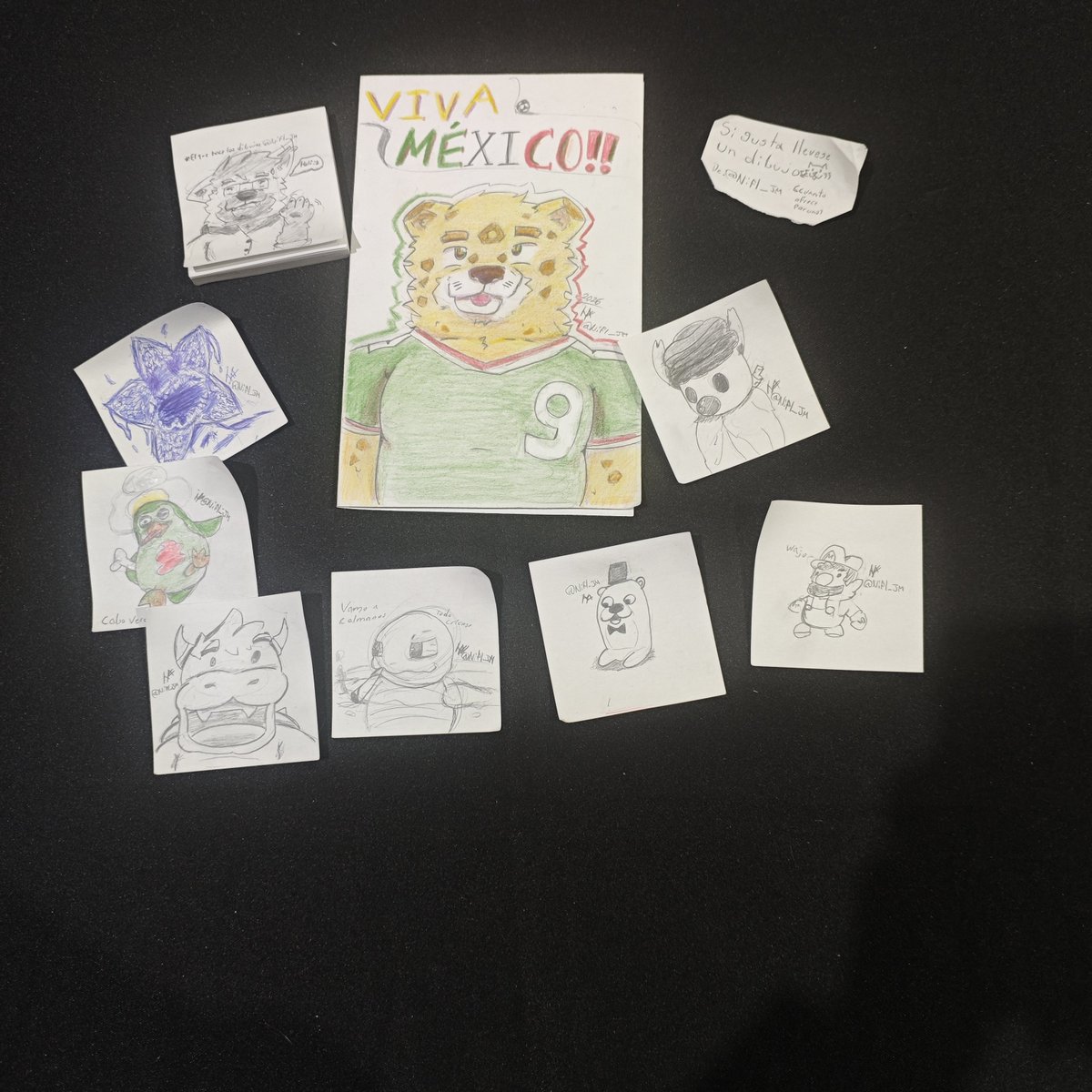 Nifl_JM's tweet photo. Dibujitos de un evento en el que estuve, lo hiciste bien México ;-; https://t.co/xfF8l7iC49