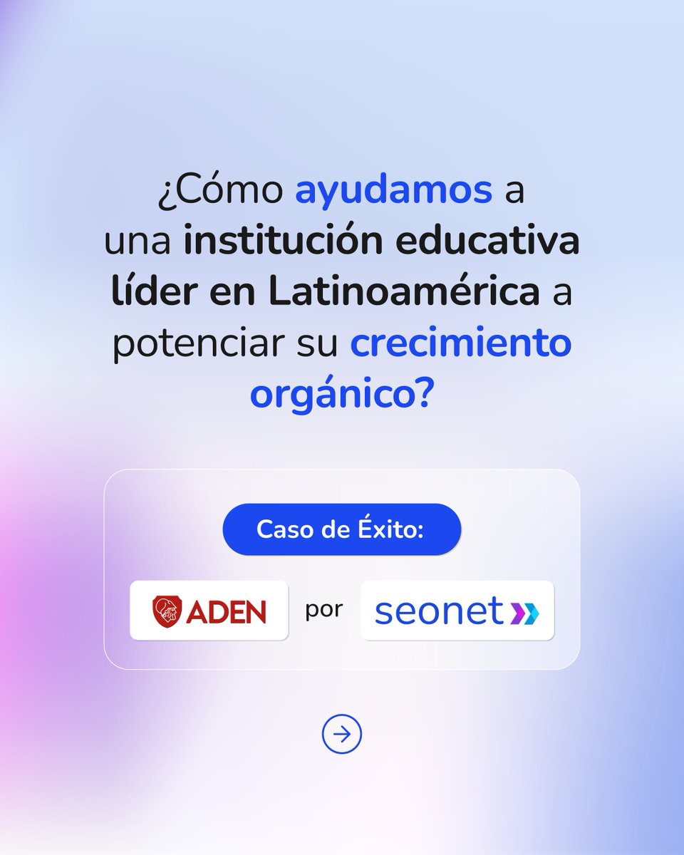 seonetdigital's tweet photo. Con ADEN desarrollamos una estrategia de #SEO, #Contenidos y #experienciadeusuario para impulsar su crecimiento.

Resultados:
Más #Tráfico
Más #Visibilidad
Más #Conversiones https://t.co/Gtp4ymtOcg