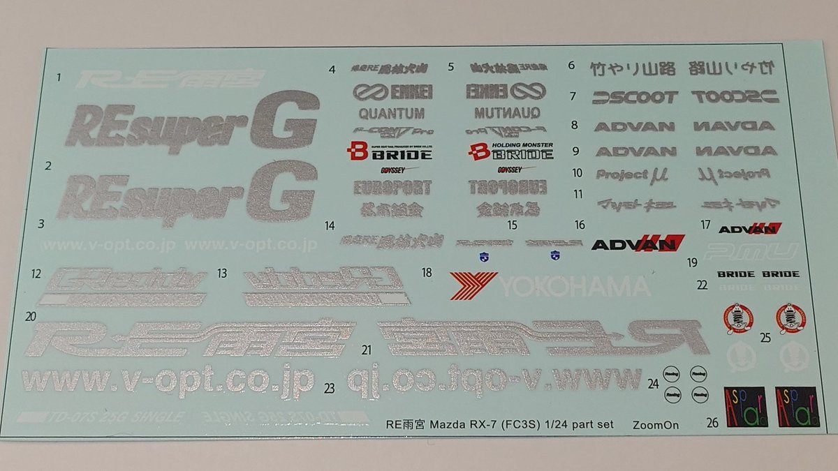 somtakapi's tweet photo. デカールとエッチングパーツ袋の写真です。ドンガラ内装のエッチングパーツも入ってます。シートレールやメタルパーツのライトカップもありがたいですね。デカールも銀メタの文字が映えそう。＃Zoomon https://t.co/lVPbZWXqPy