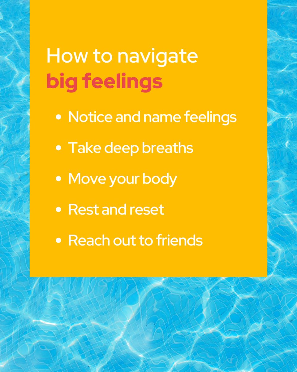 HopeSquads's tweet photo. School is out, but hope is still in. 🌊

Big feelings don't take a summer vacation. When stress, anxiety, sadness, or frustration show up, remember: Every emotion is temporary.

Swipe through for healthy coping skills to help you ride the waves all summer long.  

#HopeSquad #PeerSupport #MentalHealthAwareness #SuicidePrevention #HopeInAction #ShareTheHope #TogetherWeThrive