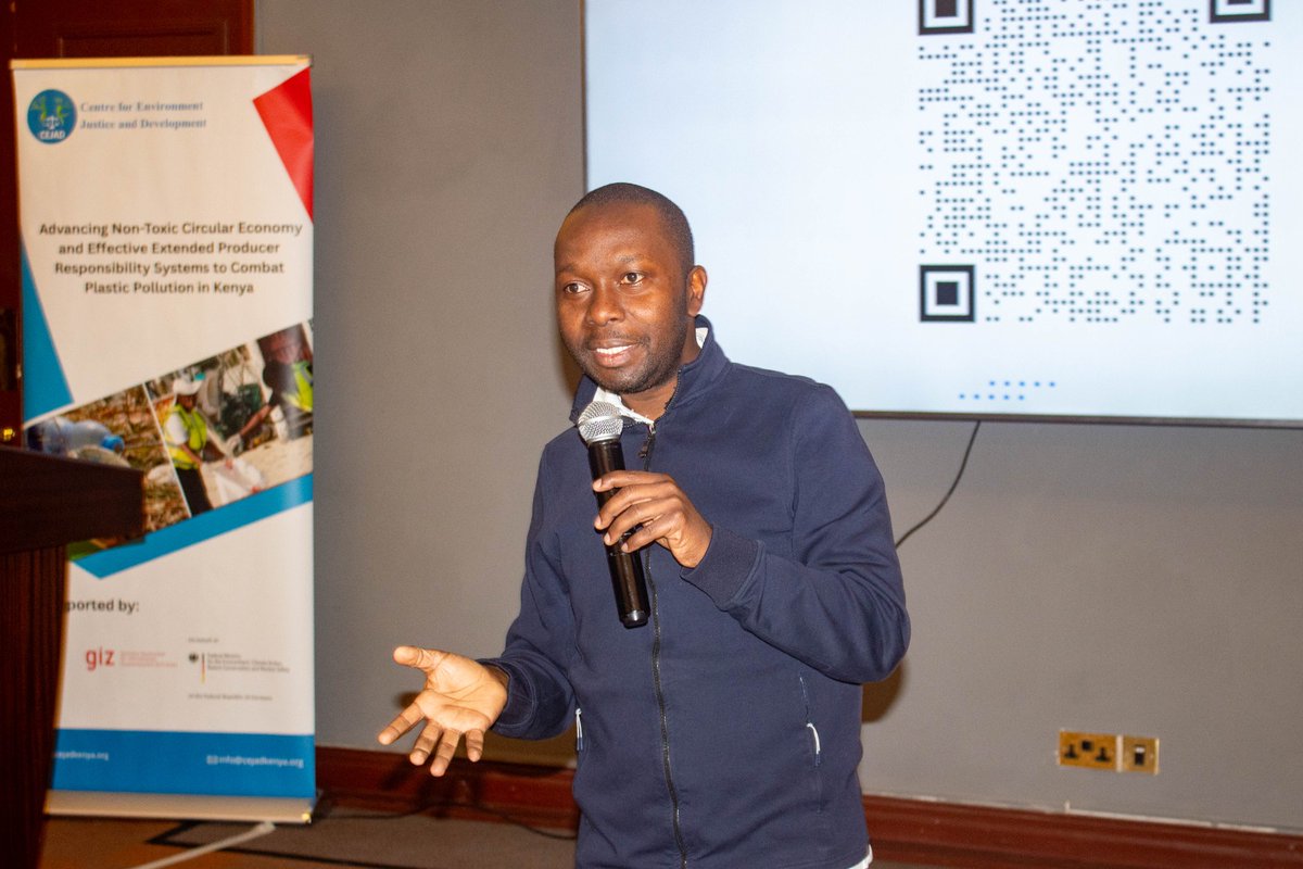 CEJADKenya's tweet photo. Today, we convened a Stakeholders' &amp; Media Roundtable on addressing chemicals in plastics while implementing Kenya's #WasteManagement laws. A key highlight was the launch of our new study revealing banned and hazardous chemicals in everyday plastic products on the Kenyan market https://t.co/cW5IlXjIbT
