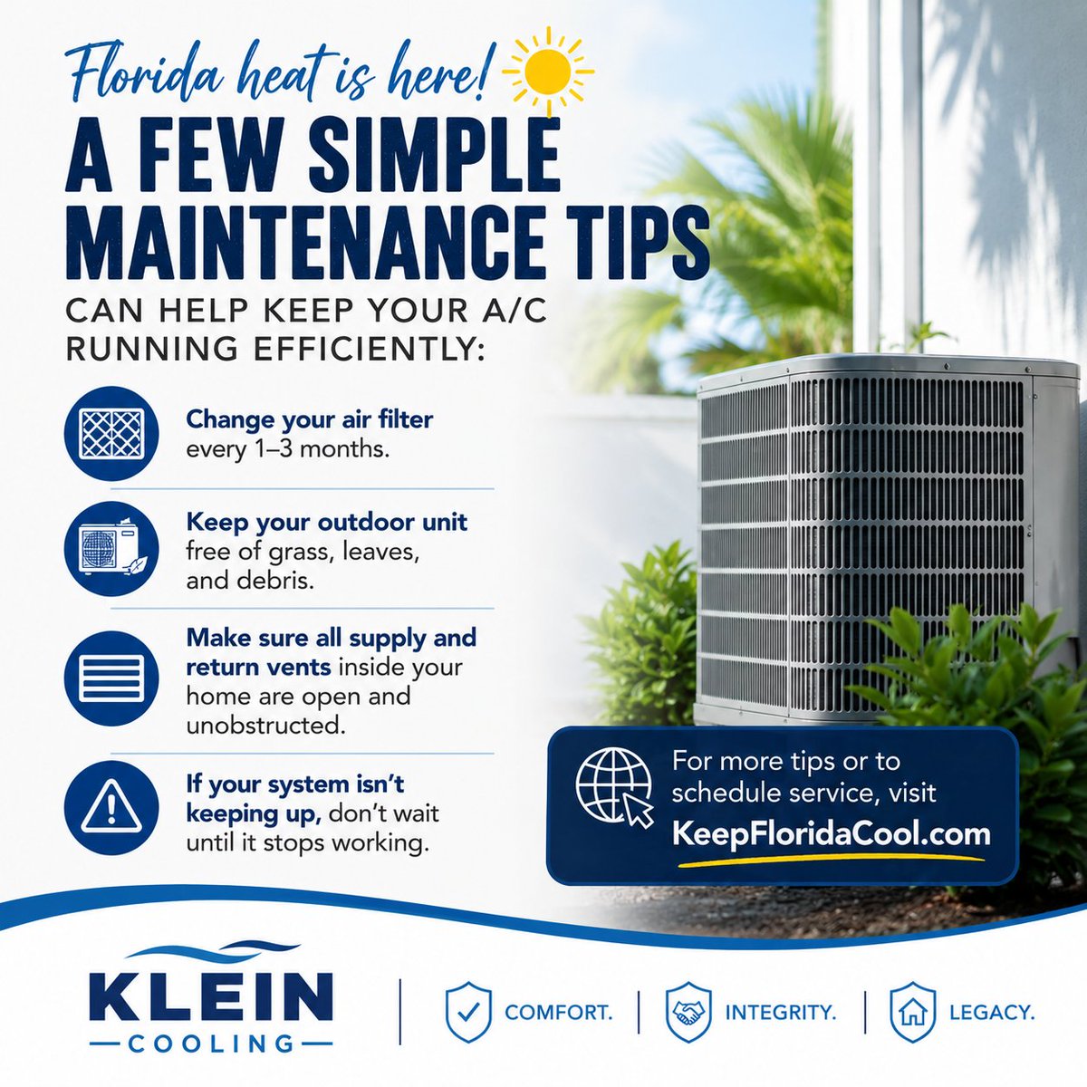 KleinCoolingFL's tweet photo. https://t.co/bxjtZA7Qhx