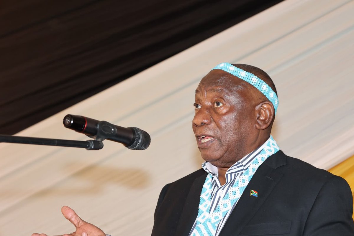 MYANC's tweet photo. ANC President Cde Cyril Ramaphosa met with traditional leaders at Qamata Great Place in Cofimvaba as part of his programme ahead of the Chris Hani Regional Volunteers Launch.

During the engagement, the President reaffirmed the ANC’s commitment to strengthening traditional leadership and restoring its rightful place with dignity, respect and constitutional recognition.

#ANCInEasternCape