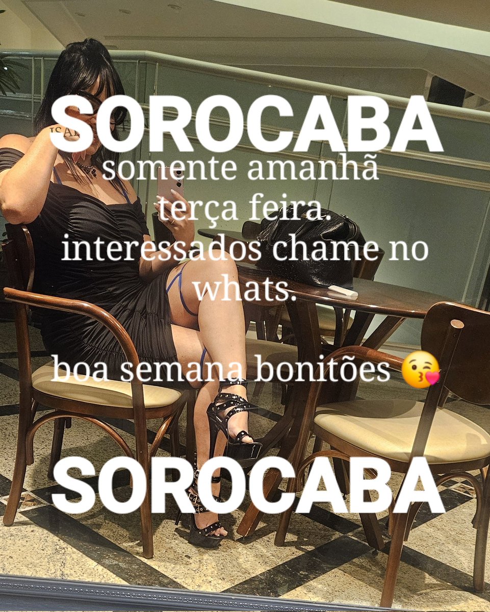 ISADORAFENIX's tweet photo. Bom dia. Atenção bonitões de Sorocity. Somente amanhã estarei na sua cidade.  Vc me da o prazer da sua Cia... ou melhor... de saborear td a sua Cia?😋😘🌹 https://t.co/NLSFgL06RX