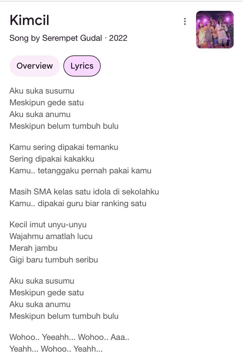 meongitem's tweet photo. Loredrop:

Dulu SMP, banyak cowok sekelas yang memutar lagu ini di speaker kelas keras2 dan banyak yang sing along https://t.co/v03jywUgwC