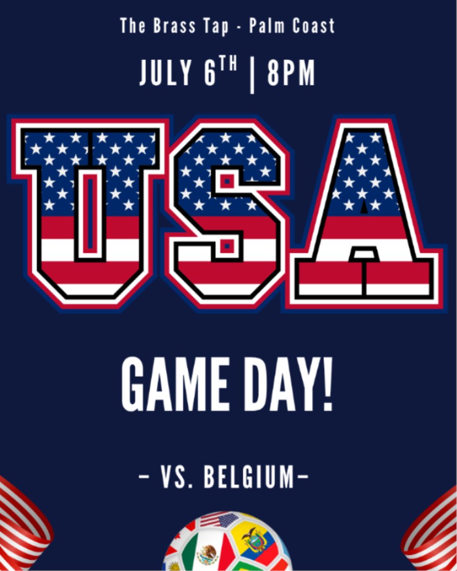 brasstapPC's tweet photo. ⚽ It is a USA GAME DAY! ⚽

Join us tonight at 8pm for the match against Belgium!

🍻Happy Hour 4-7pm &amp; 9pm-close
🍸 Shaken or Stirred - $7 Select Martinis all day https://t.co/SpUThA6yfU