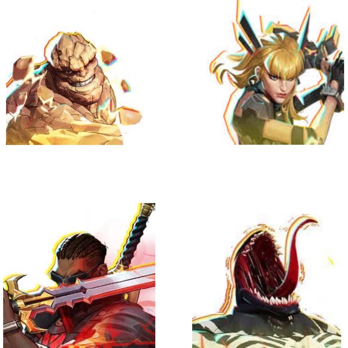 feroluvss's tweet photo. Love how you can swap to one of these characters when you’re getting rolled and just have a chance of winning https://t.co/z1w0mBp1b0