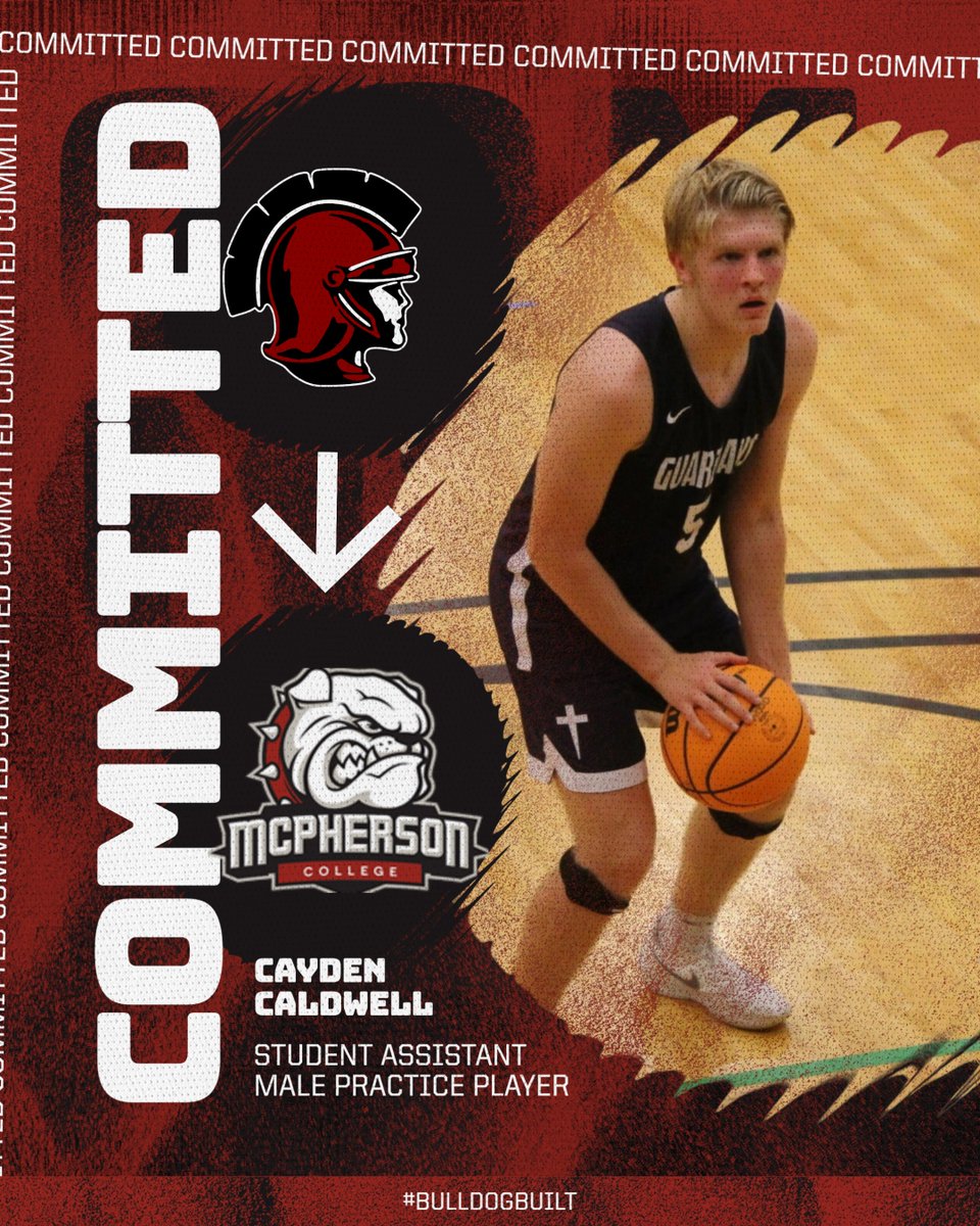 MacBulldogsWBB's tweet photo. π¨ COMMITTED π¨
Welcome to the @MAC_Bulldogs Family, Cayden Caldwell! πΎ Cayden joins MAC WBB as a member of our inaugural class of male practice players.
He'll elevate our team & will also serve as a Student Assistant on the sidelines. Welcome to McPherson! π΄β«οΈ #BulldogBuilt https://t.co/vdh3JN5wjN