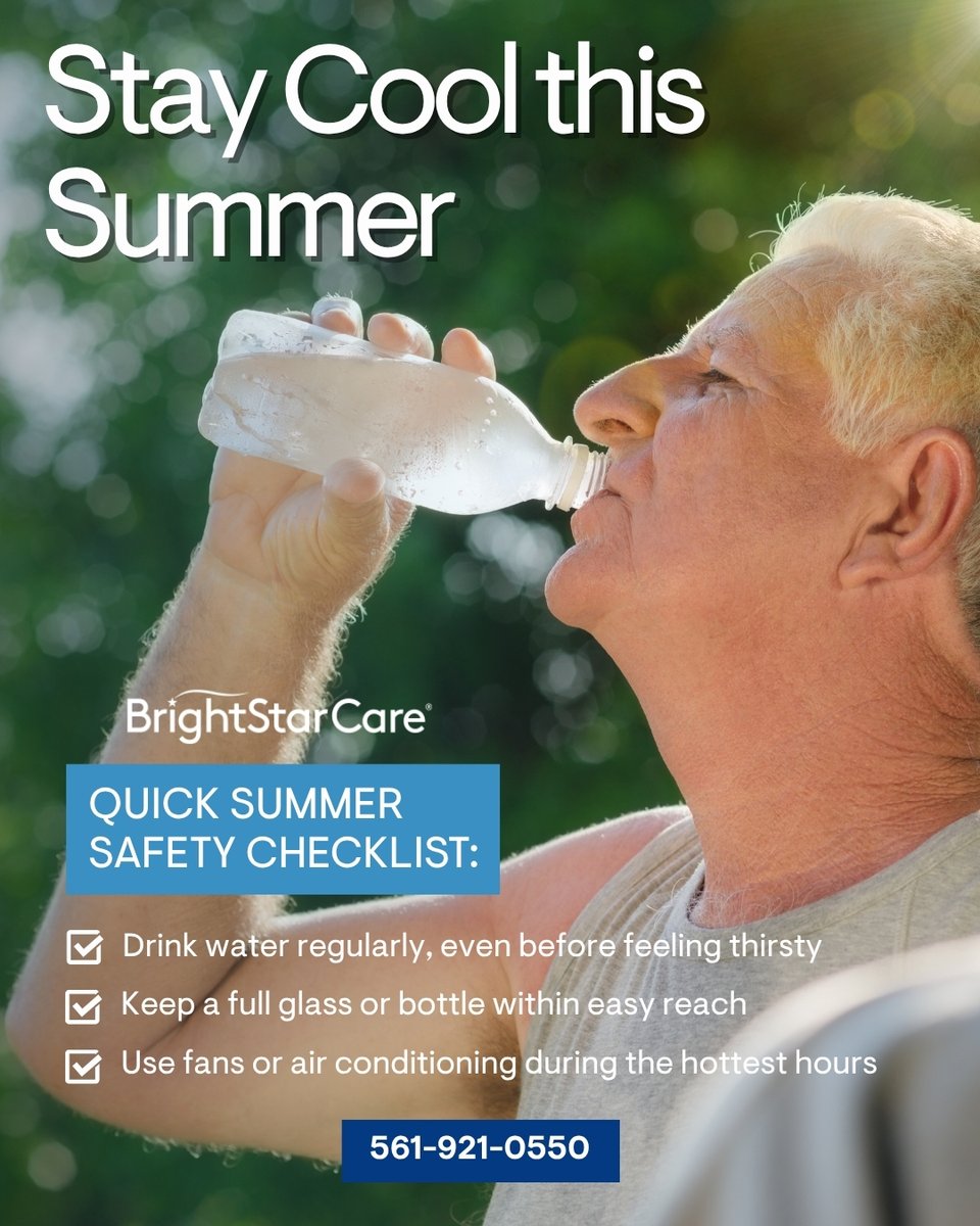 BrightStarDelra's tweet photo. Heat can be dangerous for seniors—but prevention is simple 💧

#SeniorCare #HydrationMatters #FloridaSeniors #HomeCare #BrightStarCare #HealthyAging #CareTips #SummerWellness https://t.co/I4Rmcq8CSc