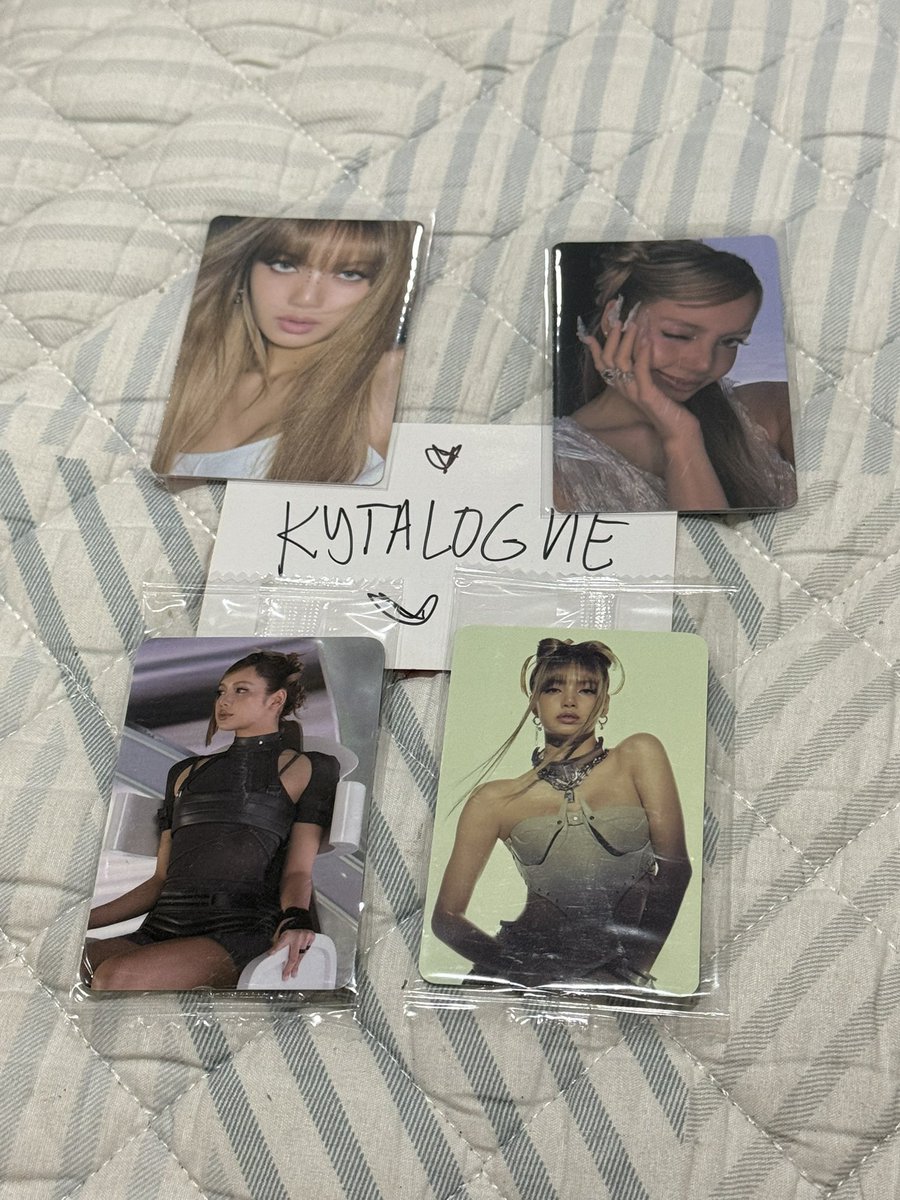 kytalogue's tweet photo. wts lfb ph 

blackpink member sets — 350 each set
jnt
1 wk dop w/ nrdp
onhand, x sensitive 

t. blackpink jisoo deadline ver ktown pob mood light ver ktown4u lisa rosé jisoo https://t.co/VGqylY3CND