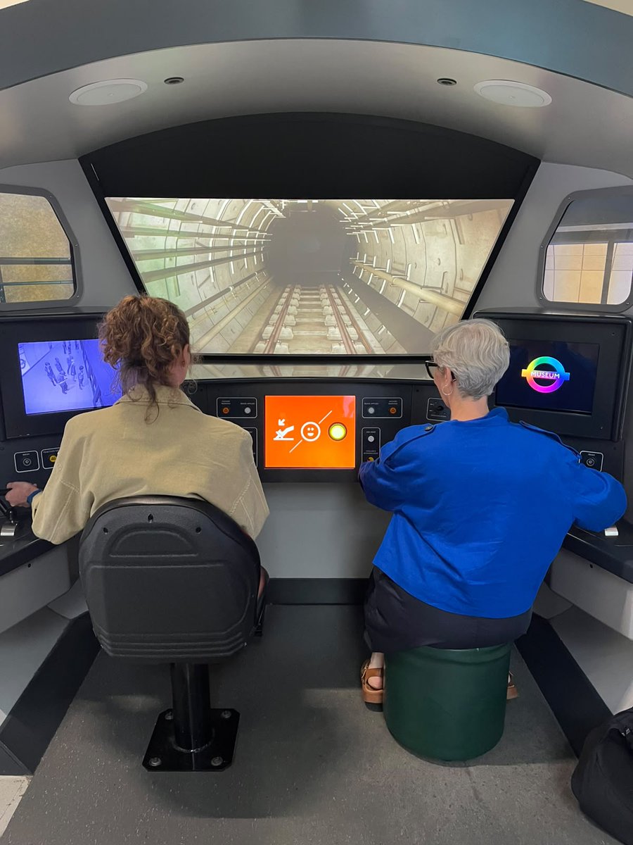 AlstomUK's tweet photo. Ever wanted to 'drive' one of our #Aventra trains?

In the Future Engineers gallery at @ltmuseum, you'll find an Elizabeth line simulator that gives you the opportunity to take the controls of a Class 345!

Find out more 👉 https://t.co/u78Gf9usex https://t.co/qIomTWHKAT