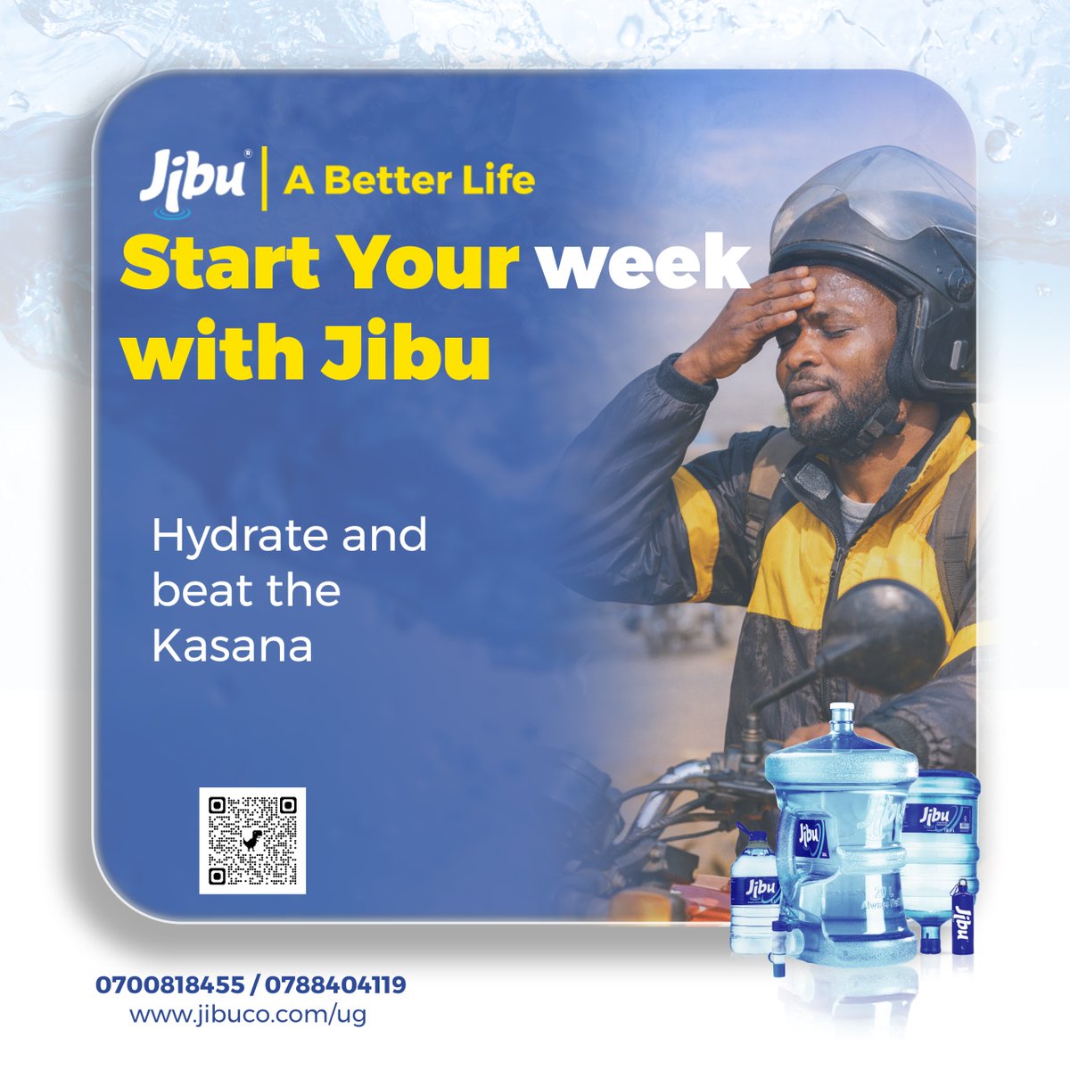 jibuuganda's tweet photo. Fresh week, fresh flow, A better life
Contact info:
0700818455/0788404119.
https://t.co/To8wVuI6jn
#ABetterLife #StayRefreshed #hydrateandthrive #JibuUganda #ugandatiktok https://t.co/VNn5OIgDHD