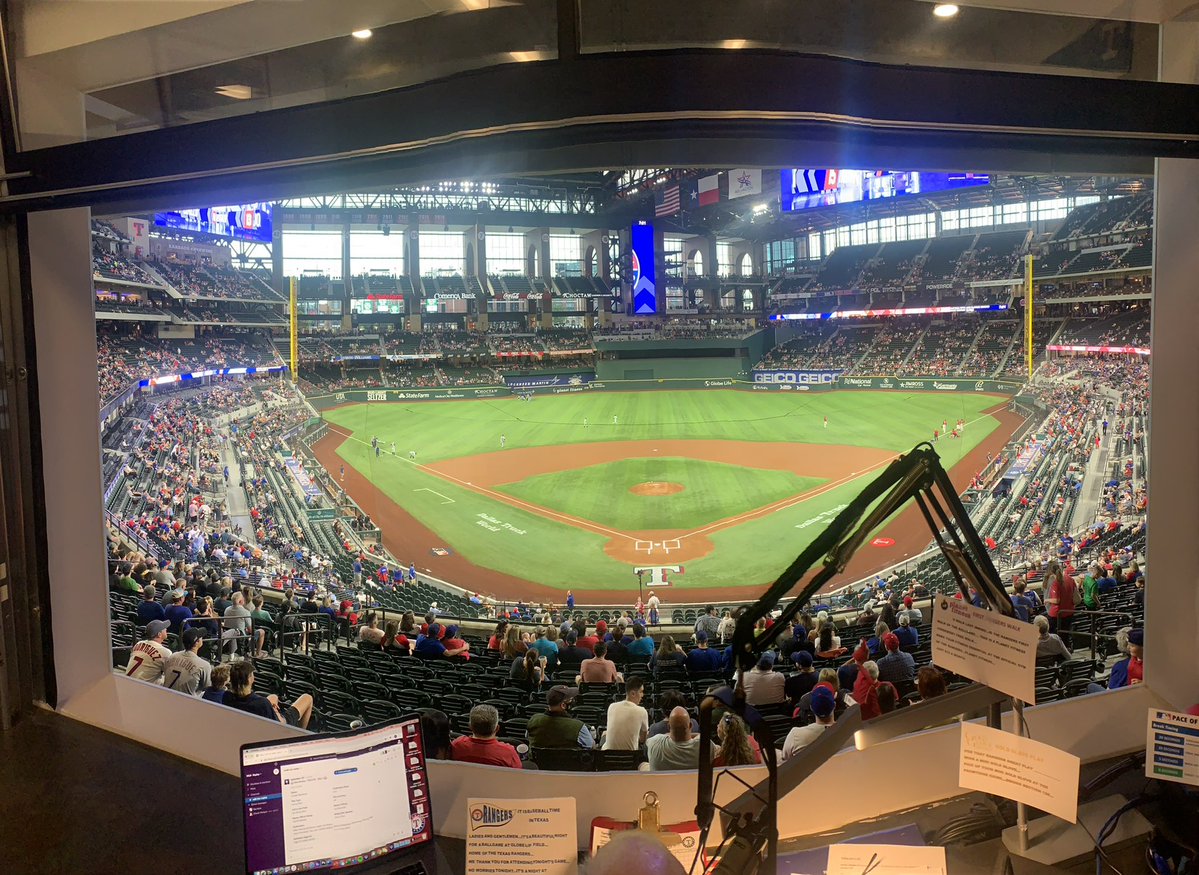 georgeplastertn's tweet photo. This is the office of my friend @TEXPAMAN1 (Chuck Morgan). He’s a former voice @opry and been with @Rangers for 40+ yrs. He’ll join us today at 3:20 pm @ThePlasterShow (3-5 pm CDT M-F on 94.9)  for an interview you won’t wanna miss.

@MLB
@lonestarball
@Evan_P_Grant
@DLLS_rangers
@kennlandry
@JaredSandler