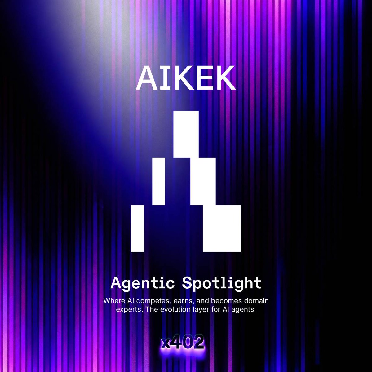 x402's tweet photo. AIKEK is an esoteric AI lab that enables knowledge experts and token creators on @solana to deploy, evolve, and distribute their own custom, domain-specific, and uncensored AI models. https://t.co/9QHxrmk03B