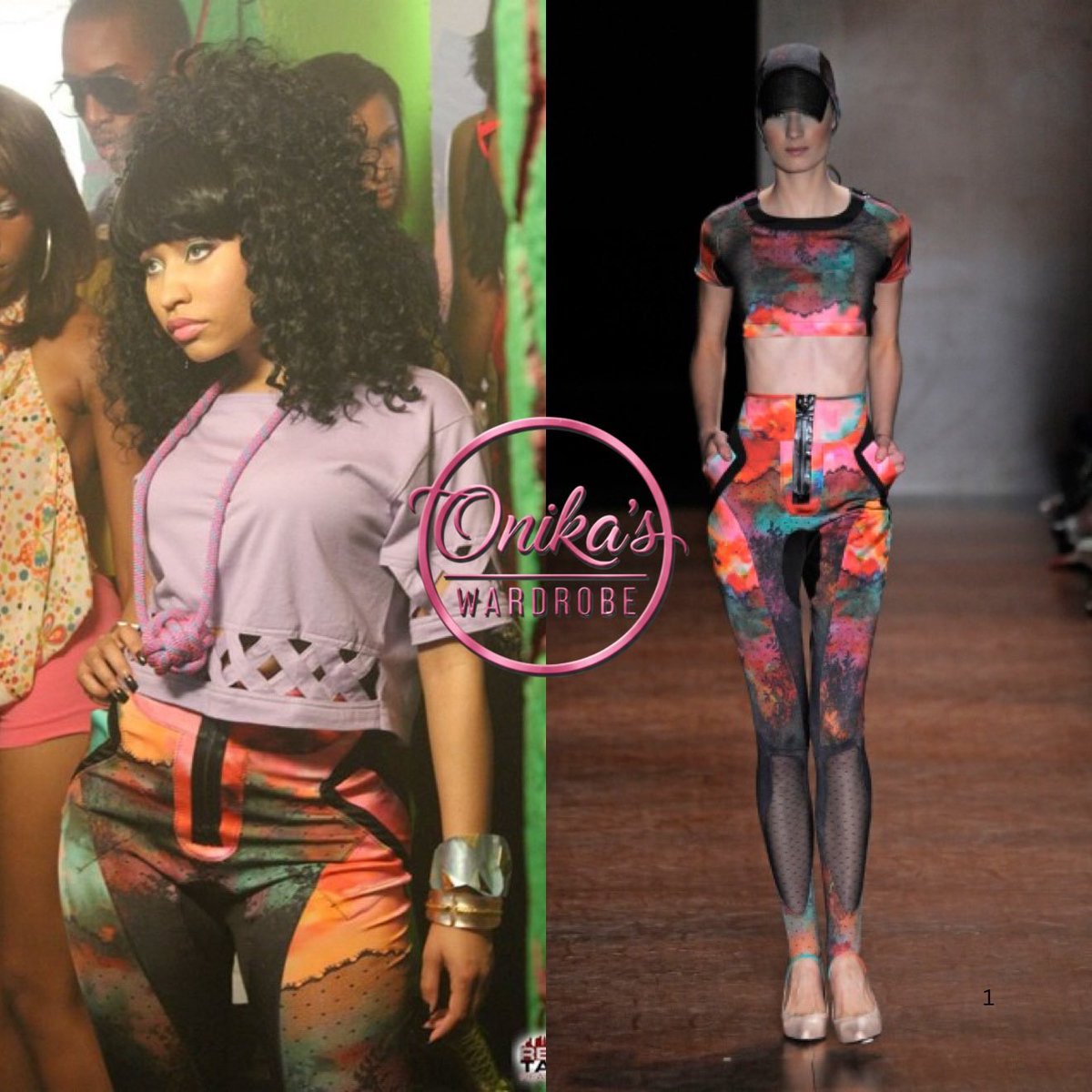 onikaswardrobe's tweet photo. Letting Go/Dutty Love Music Video: (2010)

Nicki Minaj Wearing a crop top from Gerlan Jeans + pants from Rosa Cha Ready-to-Wear F/ W 2010 Runway Collection
#style #fashion #nickiminaj  #GerlanJeans #RosaCha
#seankingston https://t.co/Yw0qRrToQJ