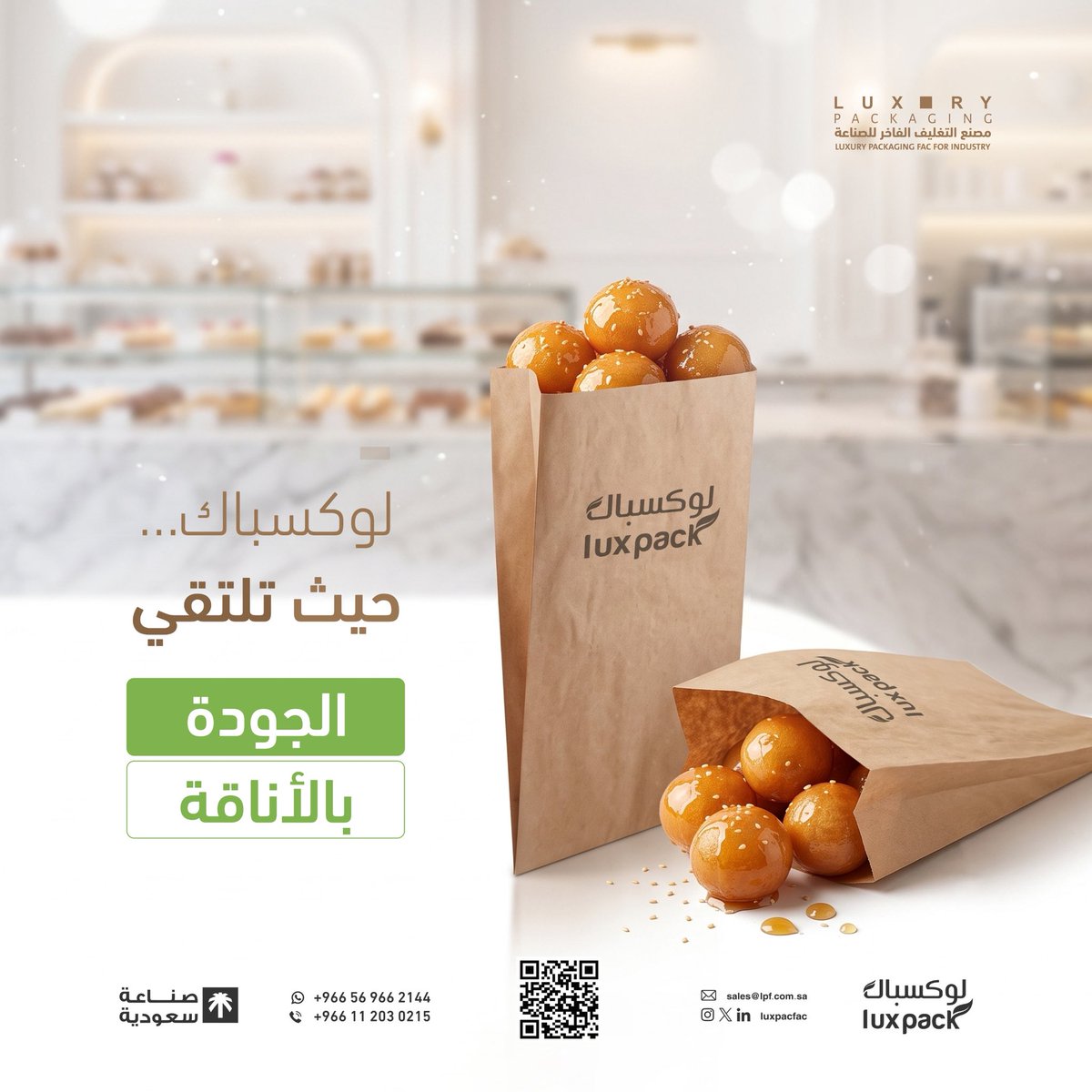 Luxpacfac's tweet photo. نصنع أكياسًا ورقية تجمع بين المتانة، والجودة
للطلب والتواصل:
0112030215📞
966569662144+📱
#paperbags #اكياس_ورقية
#التغليف_الفاخر #luxury_packaging https://t.co/RW0qBXj3sF