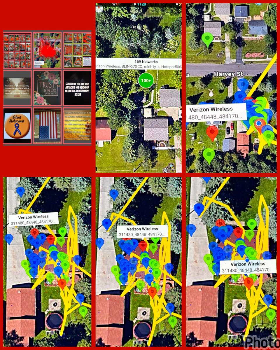 lisakjunker5's tweet photo. 7-5/6-26 Documentation Immediately upon arriving home from cabin besides both 2827 & 2828 Harvey St utilizing lethal monetized Weaponized UMTS/IMSI cellular towers + there are 3 visible towers in my environment with same 31041048448484170 #CitizenCollaborators #SilentHolocaust https://t.co/tRYG3zvOuT