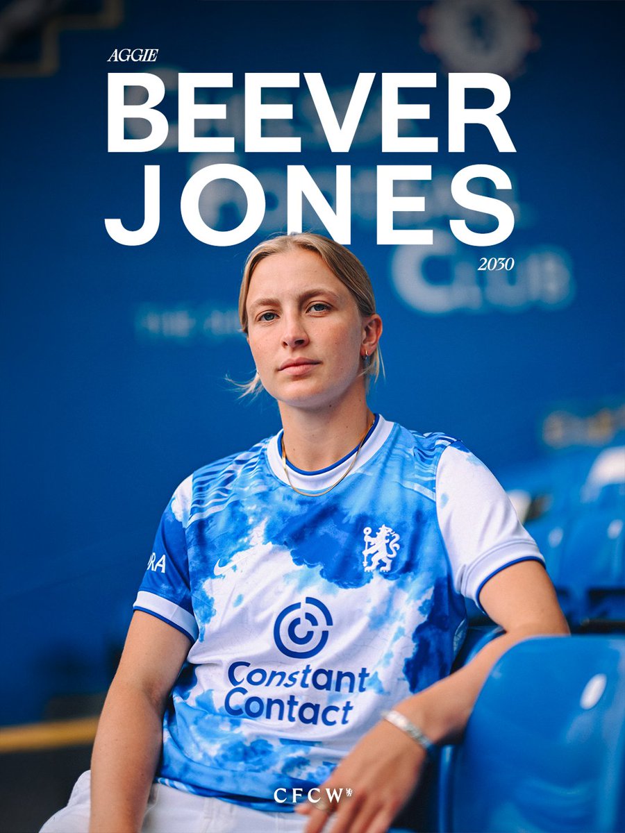 ChelseaFCW's tweet photo. Her club. Her story. 👊

Aggie's future is Chelsea. 🔵 https://t.co/KcXcNos0pI