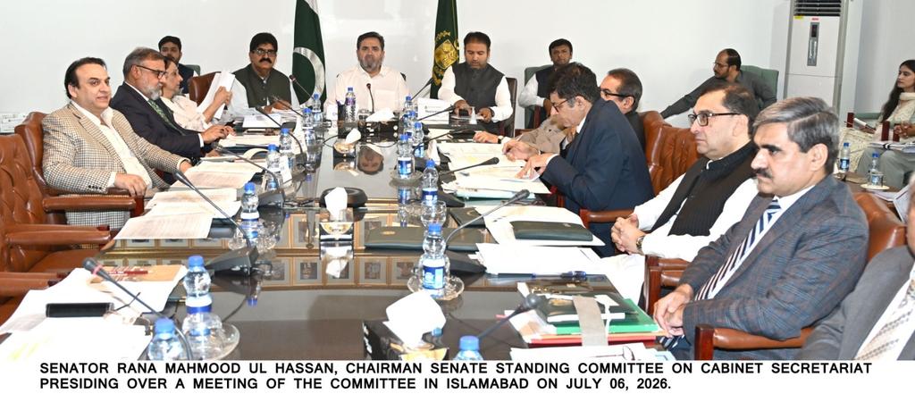 SenatePakistan's tweet photo. 🇵🇰 Senate Standing Committee on #CabinetSecretariat, chaired by Senator Rana Mahmood Ul Hassan, approved the #CivilServants (Amendment) Bill, 2026, direct #OGRA to resolve a consumer complaint & reviewed #PDCs, OMC regulations & management pay scales.
#OGRA #CivilServantsBill https://t.co/kkq5oQi9h7