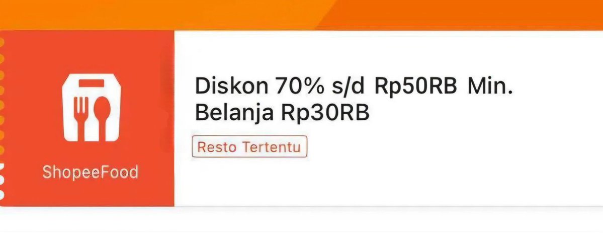 promomam's tweet photo. 🥪🍟 Promo resto makin hemat!
ShopeeFood diskon 70%  ✨
Min. 30rb → diskon s.d. 50rb

👉 Buruan klaim:
https://t.co/7isYTxPcFi
https://t.co/7isYTxPcFi

t. gofood grabfood kode go grab shopee food sfood daget gojek gratis ongkir voucher selasa senin sarapan pagii https://t.co/Th6R5RtsOM
