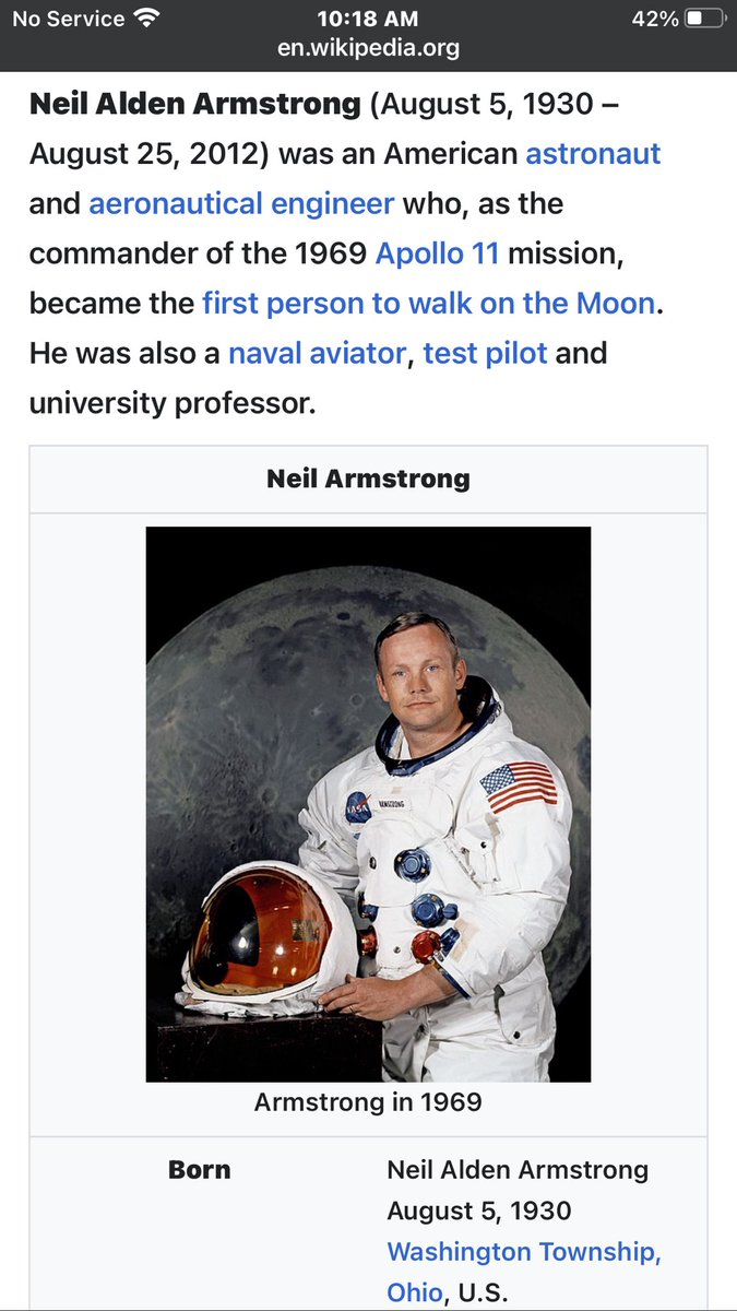 muddavugger1's tweet photo. @CigmanF @Dirty_Water 
@MiniWhoop @iunderstoodu 

Happy day 6 of white history month everyone. 
Neil Armstrong a white man born in Ohio was the 1st man in history to stand on our moon…👇 https://t.co/JNy9F1OGTp