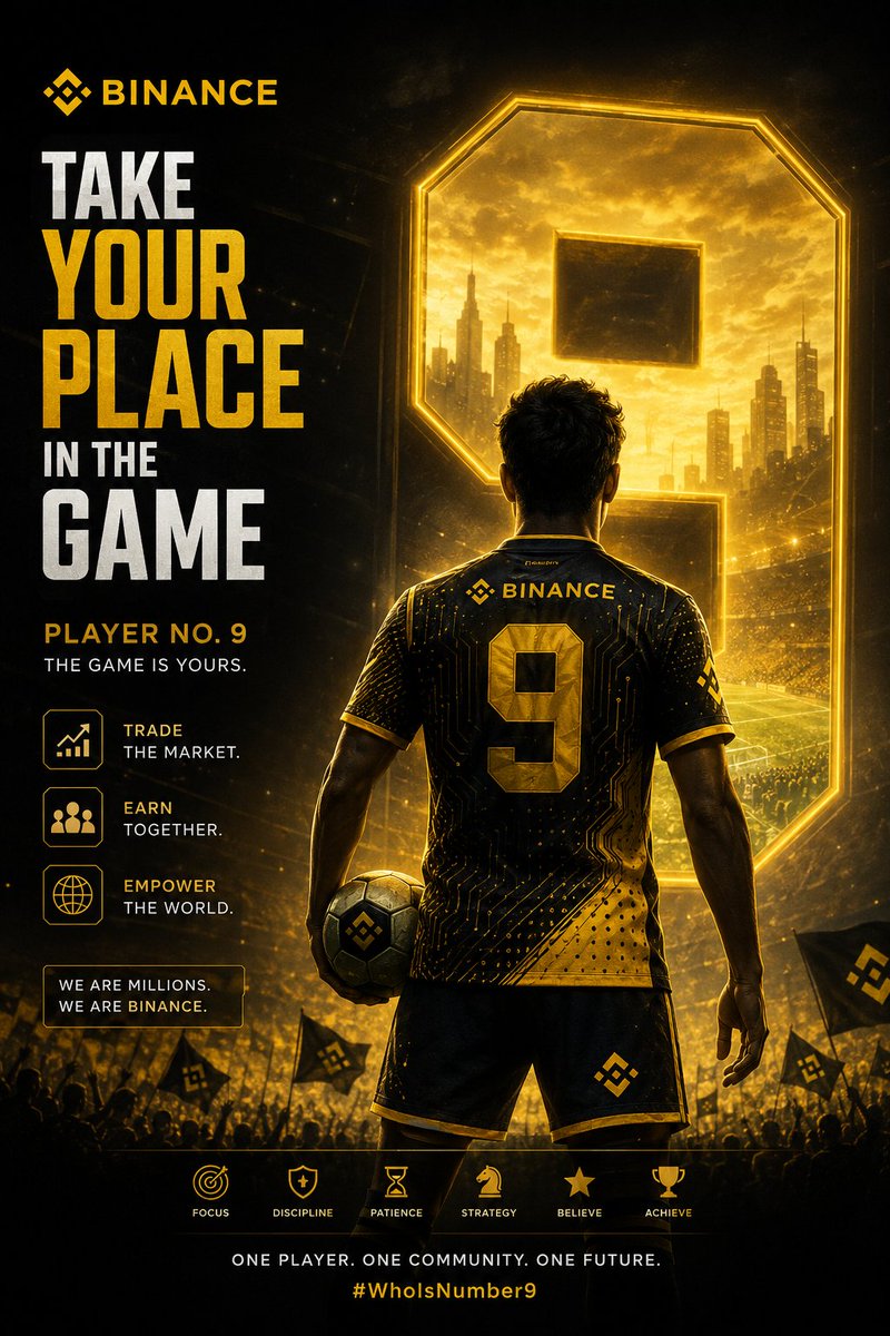 Elite32131's tweet photo. @binance #WhoIsNumber9   To me, Player No. 9 is every person who dares to dream bigger. Thanks, Binance, for giving millions of us a chance to learn, grow and be part of something meaningful. https://t.co/WlzA71gXXm