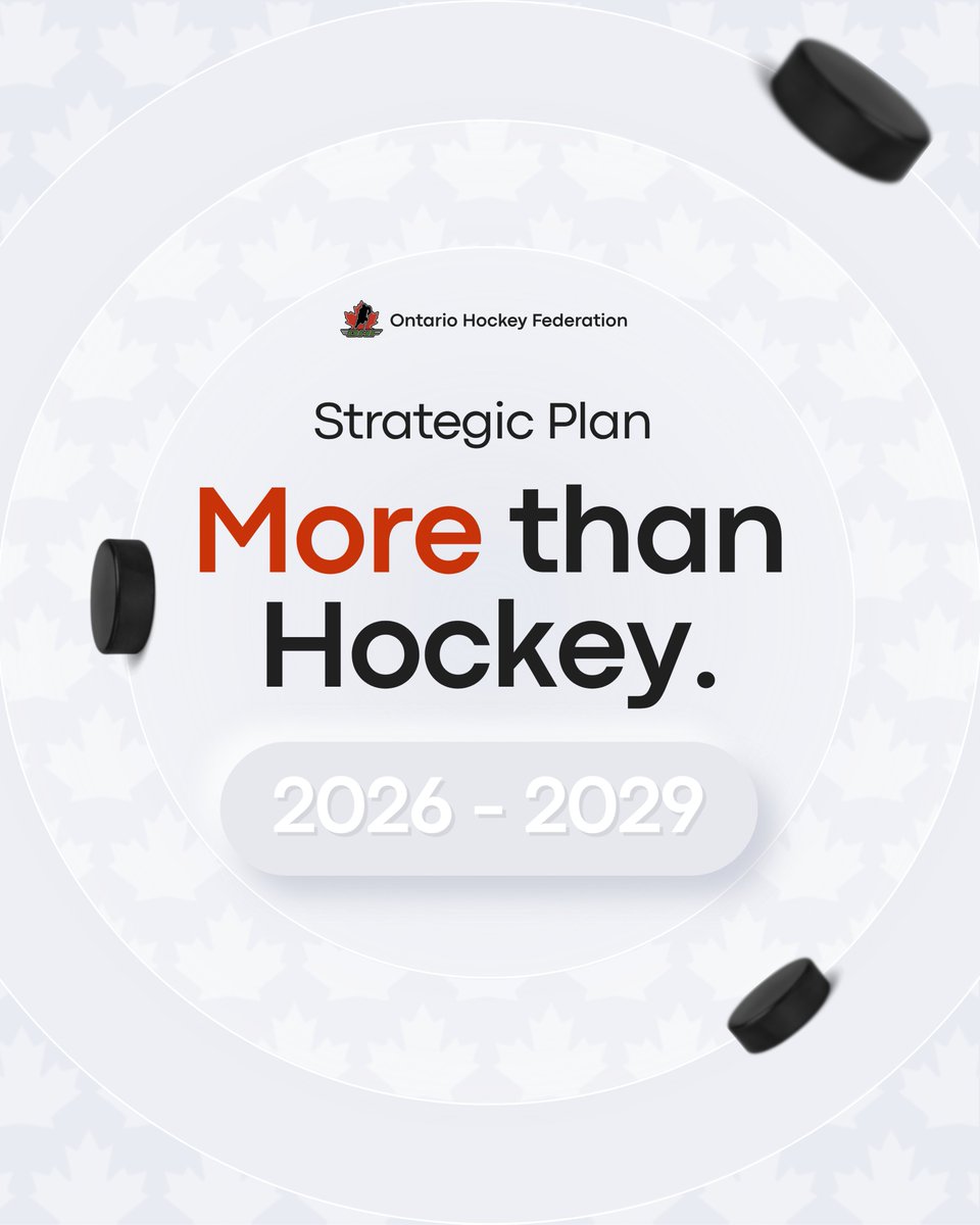 OHFHockey's tweet photo. We’re proud to launch the OHF Strategic Plan 2026–2029.
Focused on strengthening hockey culture through six strategic pillars.
This plan will help shape a stronger, more inclusive future for hockey across Ontario.
📖 View the full plan:
https://t.co/iUcUWFjtIN
#OHF #MoreThanHockey
@GTHLHockey @ALLIANCE_Hockey @HometownHockey @NOHAHockey @OWHAhockey @OHLHockey @OHAhockey1