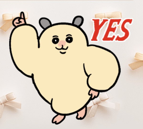 萌心がくれた 私がよく使うLINEスタンプのハムスター