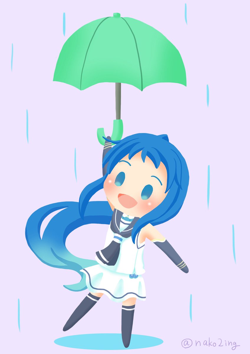 五月雨ページ 雨の日の五月雨ちゃん #艦これ版真剣お絵描き60分一本勝負_20260706