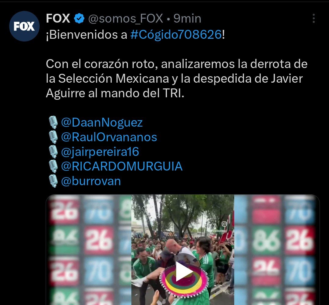 VLucardi's tweet photo. @Argenpoirot Hasta los mexicanos se gastan solos, miren el hashtag que metió Fox 
Jaja https://t.co/8GDNKLsUei