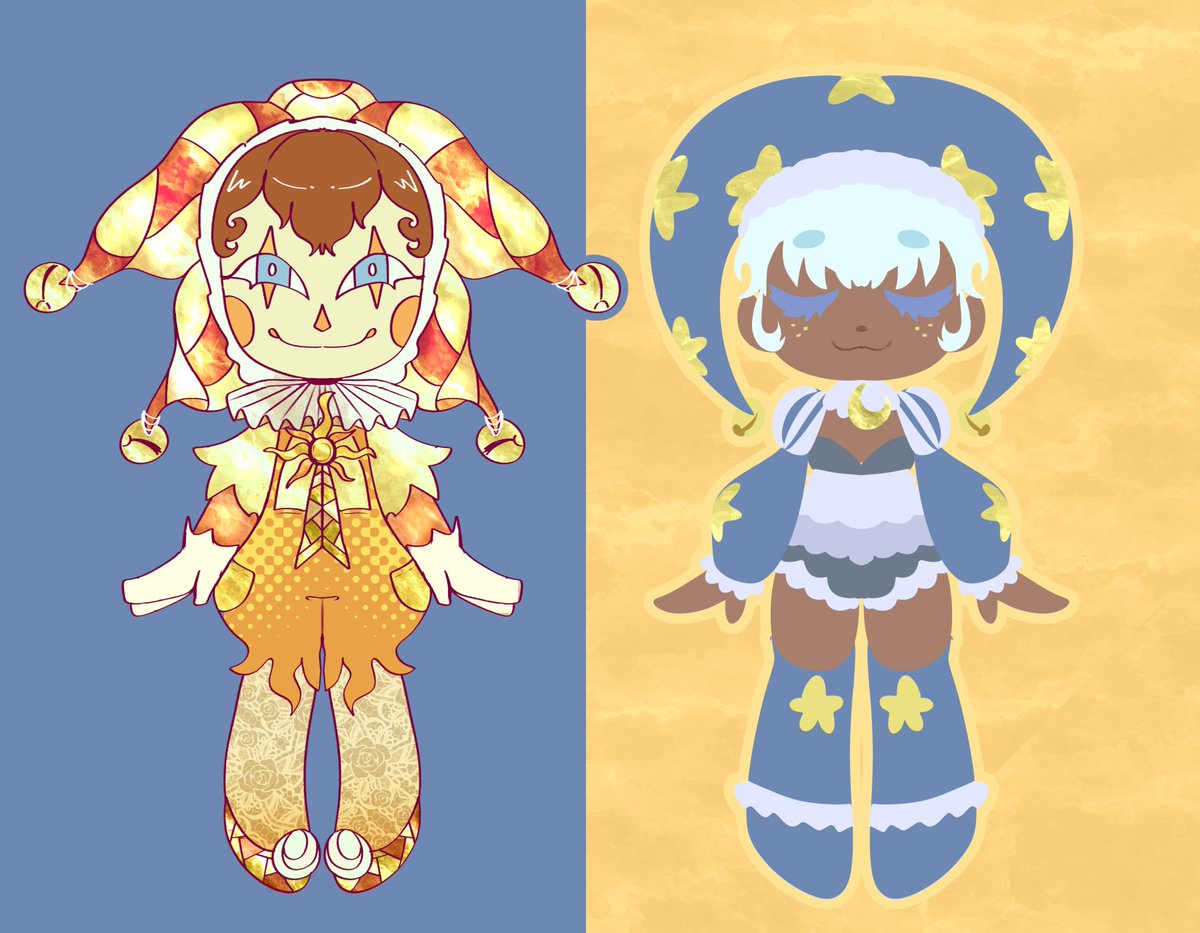 Al_W0onder's tweet photo. Hellooo j'ai fais deux p'tits adoptables qui sont dispo sur mon Vgen (30 euros chacun , et y a un bundle à 51 euros si vous prenez les deux!) https://t.co/7oc6LZiGLO