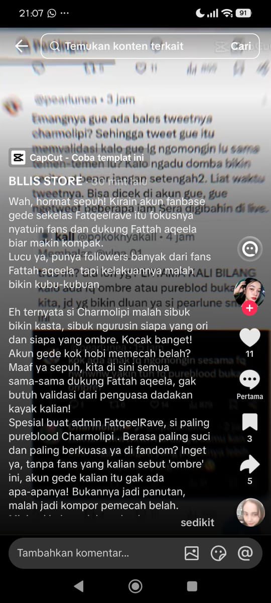 seraphienee's tweet photo. Jangan muter cerita seolah-olah lu korban. Yang duluan nuduh gue sasaeng tanpa bukti, live buat jelekin gue dan admin Fatqeelrave itu siapa?
Gue masih simpen semua rekamannya. Kalau emang berani, sini selesaiin di X. Jangan jago kandang di TikTok doang. https://t.co/OpX0vMwi22