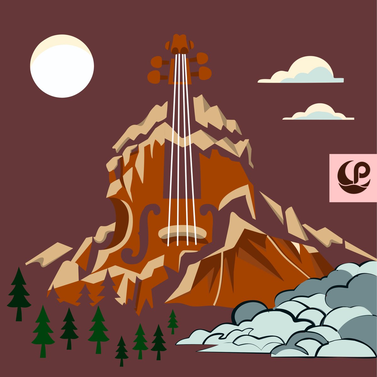 lunarpattern's tweet photo. Soundscapes 🎻🗻
Music Merges with Nature
Surrealist landscape illustration  dramatic mountain range with violin strings running through it.

#printdesigner  #SurfacePatterndesigner #TextileDesigner #tshirtdesign
#illustration https://t.co/40Rkf8pZ2m