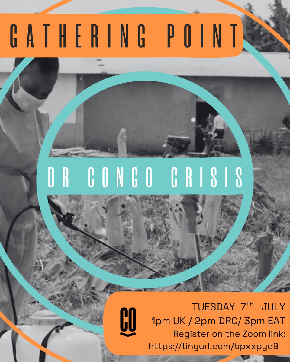 WeAreCohere_Org's tweet photo. Join the Congo Gathering Point tomorrow at 3pm EAT. Stand in solidarity with eastern DRC as local partners brief us on the dual humanitarian crises of the Ebola outbreak and escalating violence in Fizi. 🌍👇

https://t.co/vjX4k568NF https://t.co/mKqFKJ7ddj