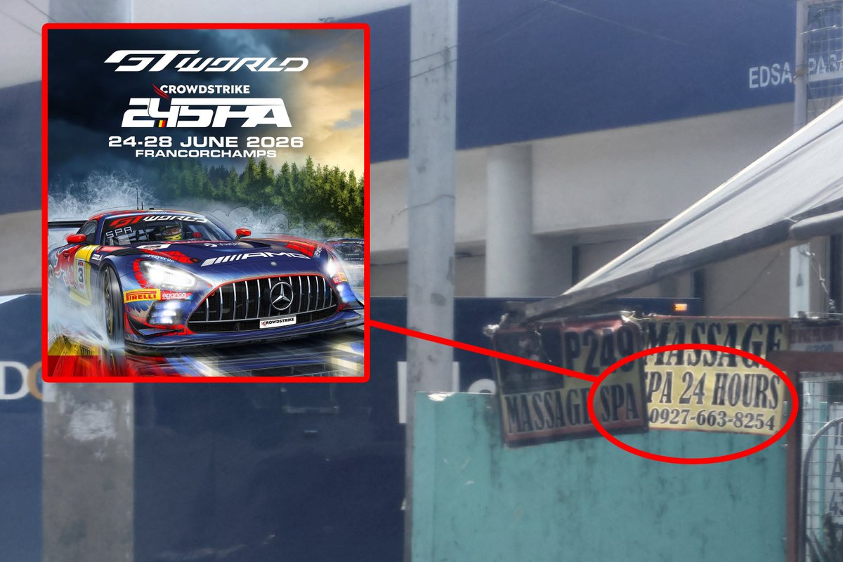 jus1029ph's tweet photo. Guys, I think I found the 24 Hours of Spa

#IGTC #GTWorld #Spa24h https://t.co/fnVsX4YdJ2